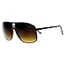 SA106 Oversize Large Thin Plastic Racer Mens Sport Sunglasses Black Brown