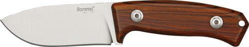 Lion Steel Knives M2CB Hunter Fixed Blade Knife with Brown Cocobolo Wood Handles