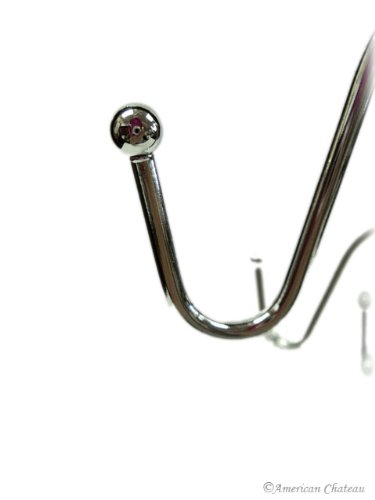 Large Chrome 8 Cup Rack Coffee Mug Cup Tree Stand - Thumbnail 2