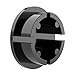 FORMUFIT F114IDC-BK-10 PVC Internal Domed End Cap, Furniture Grade, 1-1/4