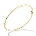 MiaBella 18K Gold Over Sterling Silver Italian Hinged Bangle Bracelet for Women Girls, 6.75 to 8 Inch, 925 Made in Italy (Large (7.75