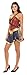 Women's DC Comics Wonder Woman Warrior Corset Skirt Halloween Cosplay Costume Set