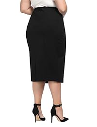 Falda elástica para dama, talla grande