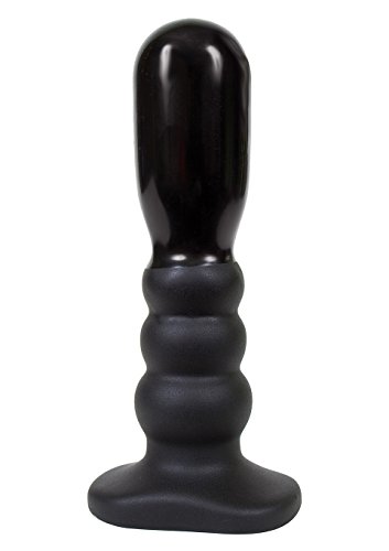 Doc Johnson Titanmen - Master Tool #2 - Smooth Rippled Plug - 7.1 in. Long and 1.7 in. Wide - Prostate Stimulating Anal Toy - Butt Plug