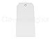 CleverDelights White Plastic Tags - 4.75