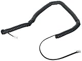 Mitel 12 Ft Flat Black Long Lead Handset Cord For IP 5000 Series Phones
