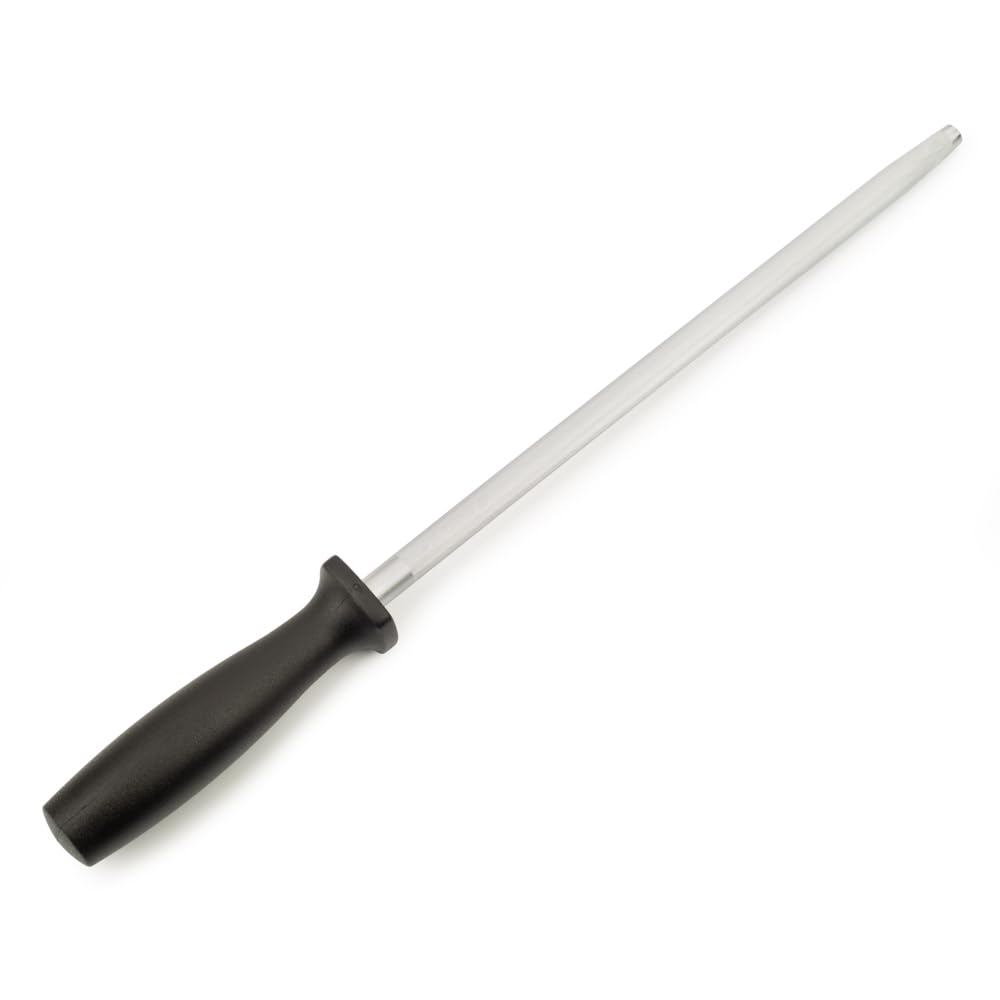 Arcos Series Chairas - Sharpening Steel - Body Carbon Steel Chromium Coated 9" - Handle Polypropylene Black Color