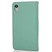 Mavis's Diary iPhone XR Case Wallet, Flip Case Fashion Bling Diamond for Women, Leather Folio Cover for iPhone XR Green