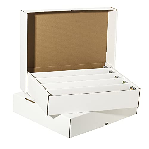 2PK 5000+ Card Storage Boxes & Cases for Collecting Trading, Basketball