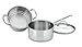 Cuisinart 77-35CG Chef's Classic Brushed Stainless 3-Piece 3-Quart Steamer Set with Pan