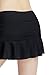 32e-SANERYI Women's Basic Elastic Tennis Skirt with Shorts Golf Skort(sk25,S,Black)
