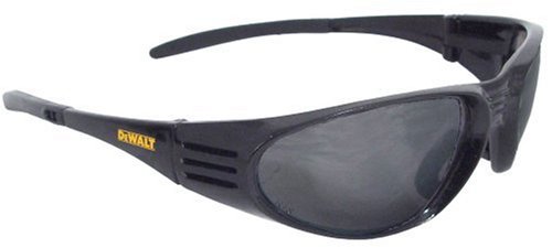 Dewalt DPG56B-2C Ventilator Black Frame Smoke Lens High Performance Protective Safety Glasses with Wraparound Frame