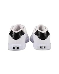 DC Women's Chelsea Skate Shoe, White/Black, 6