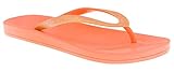 Capelli New York Glitter faux leather opaque jelly thong on injected body Ladies Flip Flops