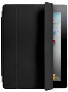 Apple iPad 2 Leather Smart Cover - Black (MC947LL/A)