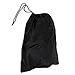 Tuff Guy Travel Shoe Bags with Drawstring and Center Divider (Black) -Set of 4 Soft Nylon Shoe Tote BagsTravel Shoe (18