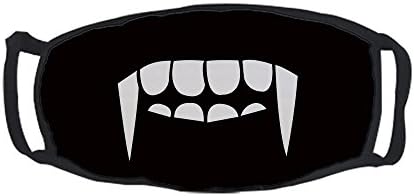 JessPad Cotton Face Mouth Mask Cartoon Vampire Teeth Outdoor Protective Fashion Mouth Mask