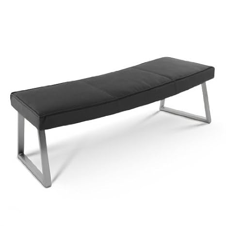 SAM® Esszimmer Sitzbank 3er, grau Edelstahl, 152 cm, angenehmer Bank Sitzkomfort, pflegeleicht, ideal für Jede Essgruppe, Küc