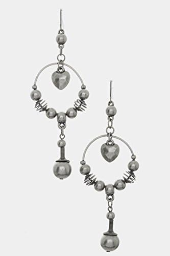 Chic Chelsea Dangling Chandlier Earrings (Silver)