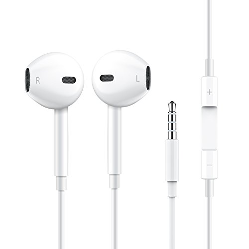 image for GLOUE Compatible with Earbuds iPhone Earphones with MIC,Stereo Bass in