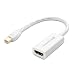 Cable Matters Mini DisplayPort to HDMI Adapter (Mini DP to HDMI) in White - Thunderbolt and Thunderbolt 2 Port Compatible