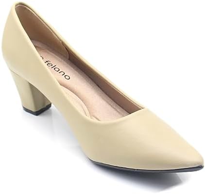 SD Felano Women's Formal Shoes Closed Toe, Casual Slip-On Kitten