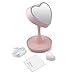 Makeup Mirror with Light, ProCIV Heart Shaped Vanity Cosmetic LED Mirror High-definition Creative Table Lamp, 7- Color Changing Night Light For Bedroom & Home Decoration