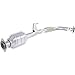 Evan Fischer REPT960303 Silver Powder-Coated Catalytic Converter with Heat Shield