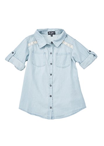 [a33501reo-lw-7/8g] chiliop denim shirt for little &…
