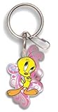 Looney Tunes Tweety Bird Happy in Pink Enamel Key Chain