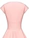 GownTown Womens Dresses Party Dresses 1950s Vintage Dresses Swing Stretchy Dresses, Pink, Small