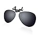 Duco Polarized Clip-on Sunglasses Flip-up Eyewear- pilot Style Glasses - Polarized Lens for Men and Women 3603 (Gray)
