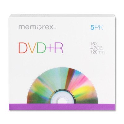 DVD+R BLANK DISC 5PK by TDK MfrPartNo 32020016195