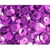 5mm CUP Sequins Purple Loose Sequins for Embroidery, Applique, Arts, Crafts and Embellishment. 800 Loose Sequins