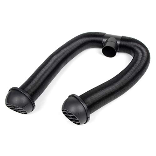 OCPTY 60mm Car Heater Pipe Duct Warm Air Outlet Vent Hose Clips T-Shaped Tee Telescopic Hose Extendable Parking Vent Hose for Diesel/Webasto