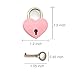 HPUFKOT Portable LED Desk Lamp - Pink Vintage Antique Style Padlocks Heart Shaped Padlock,3 Color Touch Control Rechargeable Lamp, Night Light, Bedside Lamp,Dining Room Lamp