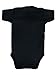 Rabbit Skins Baby Bodysuit Girl & Boy | Newborn 0-3 Months to 24 Month Toddler, Snap Easy Closure, Black, 18 Months
