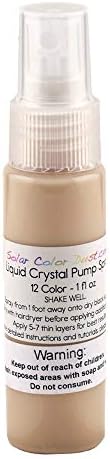 Solar Color Dust Liquid Crystal Thermochromatic (Mood Ring Effect) Ink, 12 Color Change, Pump Spray Bottle, 1 Ounce