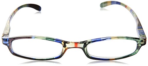 Wink Fancy Slim Green Stripe Reading Glass with Matching Case, +1.25, 0.200 Ounce