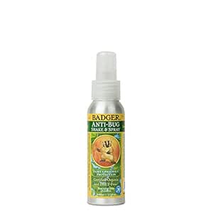 Badger Anti Bug Shake Spray Deet Free Natural Bug Spray Eco Friendly Certified Organic Mosquito Spray Great For Kids Insect Repellent 2 7 Fl Oz Beauty Amazon Com