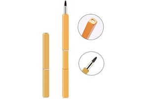 LIASUN Exquisite Professional Lip Brush Applicators-Retractable Lipstick Brushes- Lipstick Gloss Makeup Brush Tool For Women and Girls (Gold)