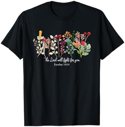 Amazon.com: Exodus 14:14-'The Lord will fight for you' Scripture T