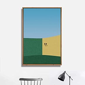 Framed Canvas Wall Art for Living Room, Bedroom Minimalistic Landscape X Canvas Prints for Home Decoration Ready to Hang - 16x24 inches