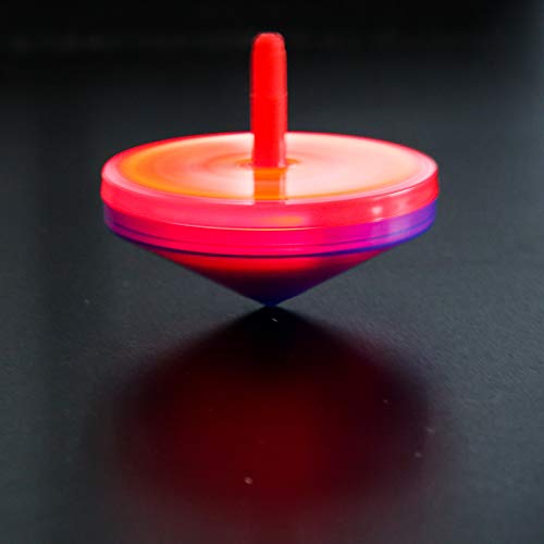 PROLOSO Light Up Spinning Tops Emoji LED Hand Spin Toys Stocking Stuffers Party Bulk Pack of 24 - Thumbnail 5