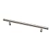 Gobrico Satin Nickel Cabinet Pulls 6-3/10 Hole Centers Brushed Nickel Cabinet Hardware Euro T Bar Stainless Steel Drawer Pulls Dresser Knobs-5 Pack
