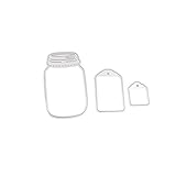 Bottles Cutting Dies Stencil Tags Set Metal Mould for DIY Scrapbook Album Card