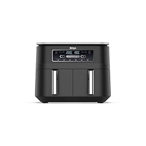 Ninja Foodi Air Fryer [AF300UK], Dual Zone, 7.6 Litre, Grey