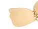 WmcyWell Women Sexy Invisible Backless Bra Lace Strapless Adhesive Push Up Bra L,Beige