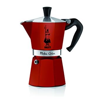 Bialetti 06905 6-Cup Espresso Coffee Maker, Red