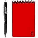 Rocketbook Everlast Mini Smart Reusable Notebook, Atomic Red, 3.5" x 5.5" (EVR-M-K-CBG)